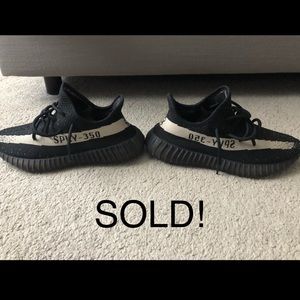 Adidas Yeezy Boost 350 V2 Black/White Shoes BY1604